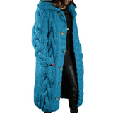 Size 4XL 5XL Autumn Winter Women Sweater Cardigan Twist Oversized Knitted Coat Female Long Cardigans Fashion Jackets