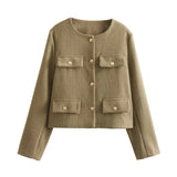 Fongt Women's Autumn And Winter Fashion New 15 Color Jacket Small Scent Style Short Suit Jacket