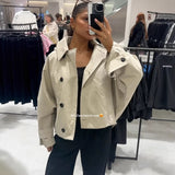 Fongt Women's Clothing Explosion Fashion Casual Style Hooded Coat Short Coat
