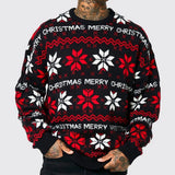 Fongt Men's Autumn And Winter Christmas Day Tuff Sweater Loose Shoulder Long Sleeve Thin Sweater