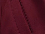 Burgundy Solid Baseball Jacket-Outfit