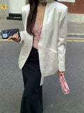 Fongt Xixi 2025 Spring New Temperament Long-Sleeved Small Suit Short Coat Loose Casual Suit 86057