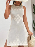 Fongt New Sexy Knitted Beach Hoodie Long Dress Bikini Burqa Sunscreen
