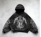 Fongt Wash Hooded Hoodie Hoodie Winter High Street Men And Women With The Same Shirt Top