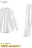 Single Breasted Green Top Pants Suits Sets Women Spring Autumn Casual Loose Two Pieces Matching Sets 2023 Set