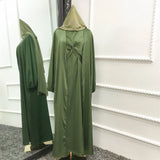 Solid Color Fresh And Sweet Two-piece Dress Cardigan