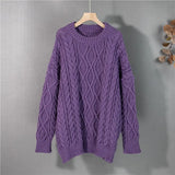 Y2K 2022 Pullovers Vintage Oversized Fashionable Knitted Elegant New Autunm Winter Women Sweaters Wild Tops