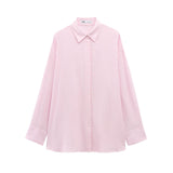 Fongt Homemade New Women's Classic Oceanic Linen Loose Shirt 4764051