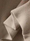 Fongt And Winter Women's Clothing Pure Color Leisure Single Row Buckle Collar Long-Sleeved Knitted Cardigan Women Elegant And Simple