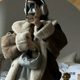 Fongt New Women's Fur Coat Special Craft Piece Lamb Wool Coat