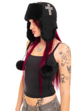 Fongt Autumn And Winter Costume Crucifix Hot Hat Cute Warm Lightning Hat Y2K Subculture