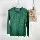 Fongt Folded Autumn New Solid Color Chinese Buckle Coat Shirt Daily Fashion Good Dress Women