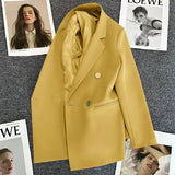 Fongt Fried Street Small Suit Jacket Female 2023 Spring And Autumn New Korean Version Web Celebrity Temperament Small Casual Suit-Outfit