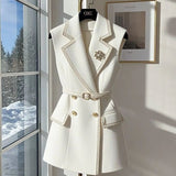 Fongt And Autumn New Vest Small Suit Jacket Short Elegant Temperament Casual Slim Slimming