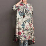 Autumn Shirts Women's Print Blouse 2022 ZANZEA Casual Long Sleeve Tops Female Button Blusas Femininas Oversize