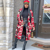 Trendy Women's Long Printed Patch