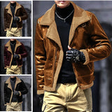 Fongt New Fur All-In-One Lamb Hairy Men's Coat With Thick Woolen Velvet Jacket Blow List