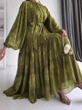 Fongt Fashion Printing Bohemian Style Dress In Autumn 2025