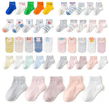 5 Pairs/lot 1 to 12 Yrs Cotton Children's Socks Stereo Animals Summer Thin Kids' Mesh Socks Cute Girls Boys