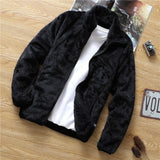 Velvet Thick Coat Men's Spring Winter Korean Version Loose 2022 New Men's Youth Casual Fleece Jacket Male Oversized