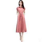 Fongt Dress Women's Summer 2025 New Slim Temperament Slim Long Small Fresh Pop Summer Chiffon Skirt
