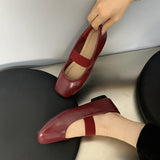 Fongt Temperament Ballet Mary Jane Women's Shoes 2025 Spring And Autumn Casual Small Leather Shoes