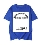 Fongt Pattern Printed T-Shirt Small Batch Order Stable Short Sleeve Top Shirt