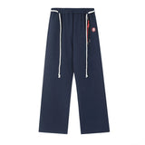 Fongt New Fall 2024 Straight Hip-Hop Wide-Leg Pants For Men And Women-Outfit