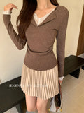 Fongt Xixi 2025 Autumn White Label New Temperament High-Collar Lace Bottom-Up Lady 100 Top Women 89621