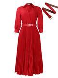Fongt Women's 2025 New Fashion Collar Long-Sleeved High-Waisted African Dress