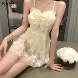 Women Sweet Casual Hot Sale Fashion New Temper Female Young Summer Cozy Patchwork Korean Style Ins Youth Sexy
