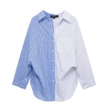 Fongt Printed Silk Shirt 2025 Spring And Summer Folding V-Neck Long Sleeve Single-Cranment Loose Top Woman