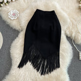 Fongt Fashion 2025 Spring Bohemia Art Retro Women's Ass Skirts