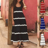 Fongt Summer New Simple U-Word Collar Ripple With Chest Solid Color A-Word Slip Skirt-88003-Outfit