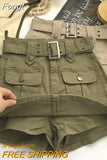 Summer Safari Style Women Denim Pantskirt High-waist Short Slim A-line Jean Skirts Lady Anti-expose Lining Wide-leg