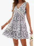 Fongt Summer Women's Colorless Long Sleeveless Long-Term Loose Dress Tide