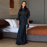Fongt 2025 New Women's Loose Casual Comfortable Denim Dress Suit
