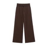 Fongt Homemade New Women's Side Striped With Knitting Knitting Trousers
