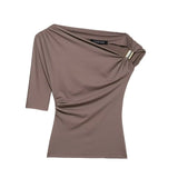 Fongt Homemade New Women's Dress Classic Asymmetrical Nylon Top 1026/164/706