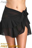Style Women Solid Pareo Beach Bikini Cover Up Wrap Skirt Sarong Beachwear Bathing Suit Beachwear