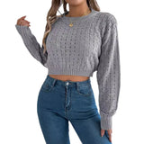 Fongt Shooting 2025 Autumn And Winter Sexy Dew Button Hollow Long-Sleeved Cover Sweater Women's Clothing