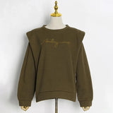 Fongt Top Women 2025 Spring Season New Comfortable Leisure Loose Thin Collar Embroidery Jacket