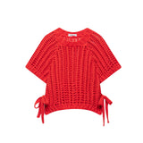 Fongt Side With Multi-Color Coarse Needle Sweater