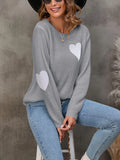 Fongt And Winter New Round Collar Solid Color Small Love Jacket Loose Sweater Knitted Shirt Girl