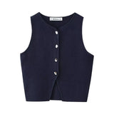 2024 New Street Style Simple And Slim Short Knitted Vest 5536027-Outfit