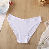 Women's Cotton Briefs Female Underpants Sexy V Waist Women's Panties Cotton Plus Size Pantys Lingerie