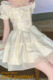 Sexy Princess Kawaii Dress Women Lace Japanese Lolita Party Mini Dress Female Korean Fashion Sweet Designer Dress