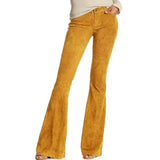 High Waist Solid Color Wide Leg Pants