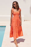Fongt High-End 2025 Spring And Summer Women's New Sexy Print Slinged Dopamine Wearing Dress Women