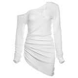 Fongt 2025 Autumn New Women's Hottie Pure Desire Design Thin Perspective Irregular Waist Repair Body